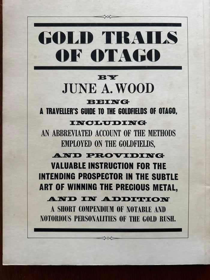 Gold Trails of Otago - June A. Wood