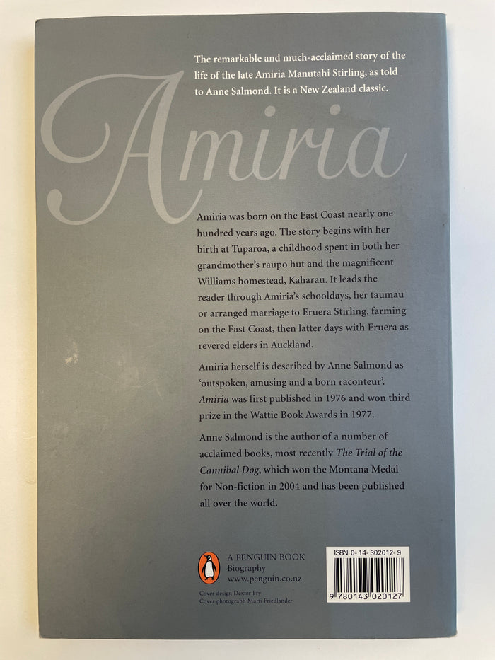 Amiria: the life story of a Māori woman - Anne Salmond