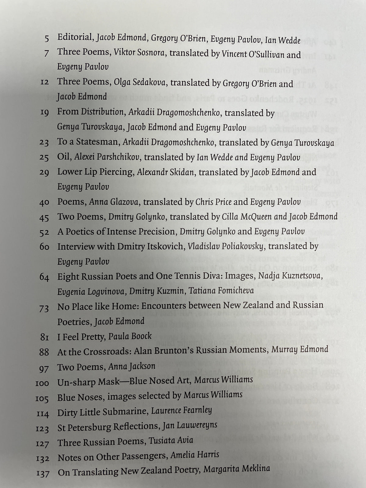 Landfall 213: the Russia issue - Jacob Edmond, Gregory O’Brien, Evgeny Pavlov and Ian Wedde (Eds)