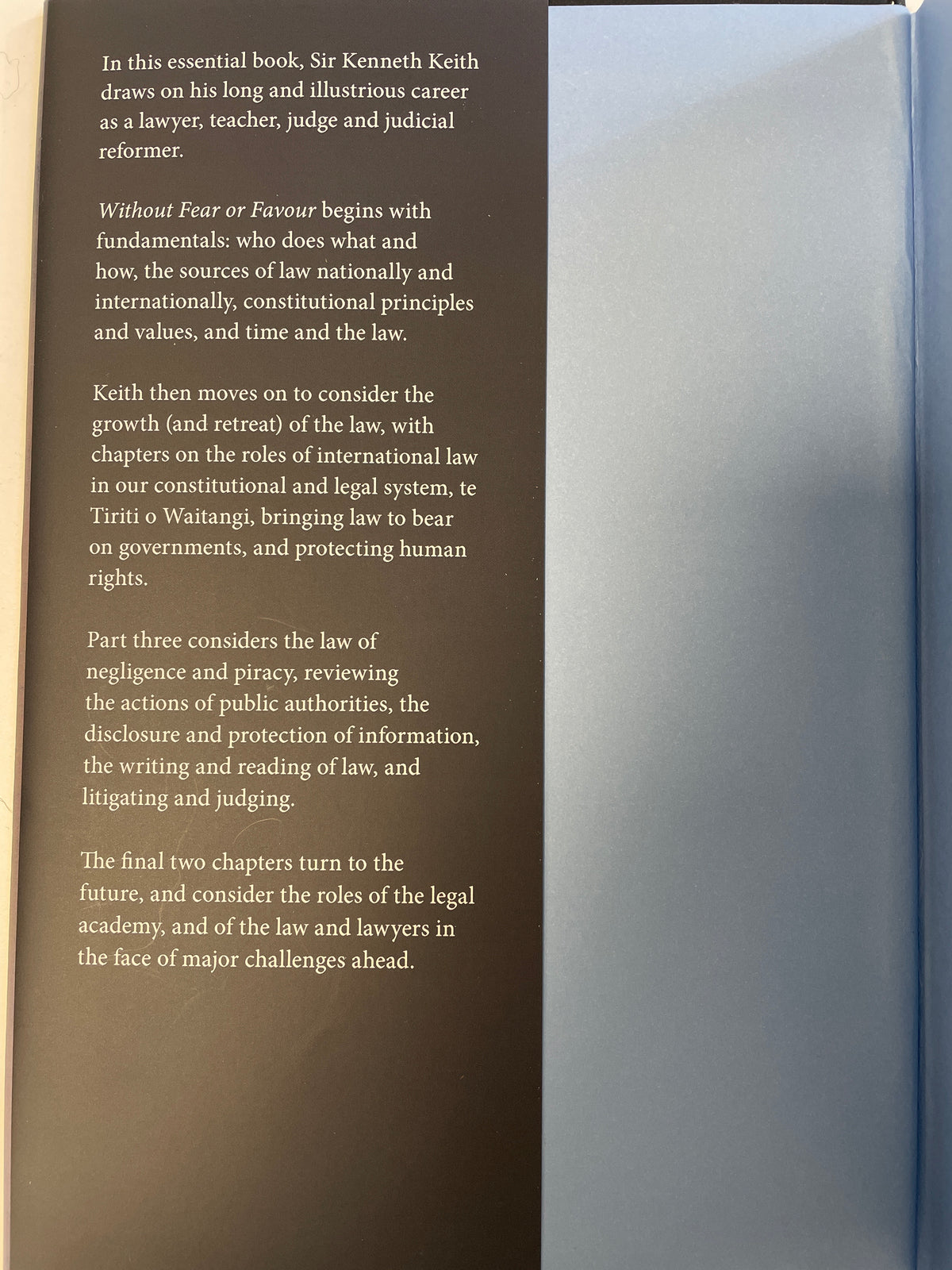 Without Fear or Favour: a life in law - Kenneth Keith