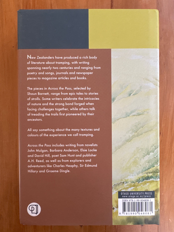 Across The Pass: a collection of New Zealand tramping writing – selected by Shaun Barnett