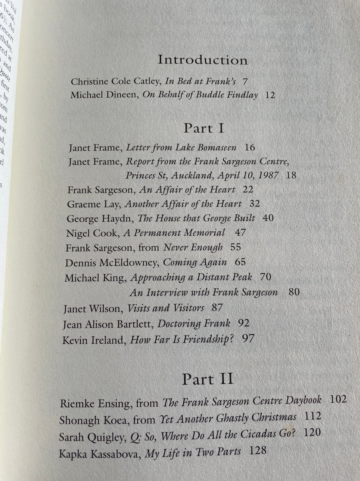 An Affair of the Heart: a celebration of Frank Sargeson‘s centenary - Graeme Lay and Stephen Stratford (Ed)