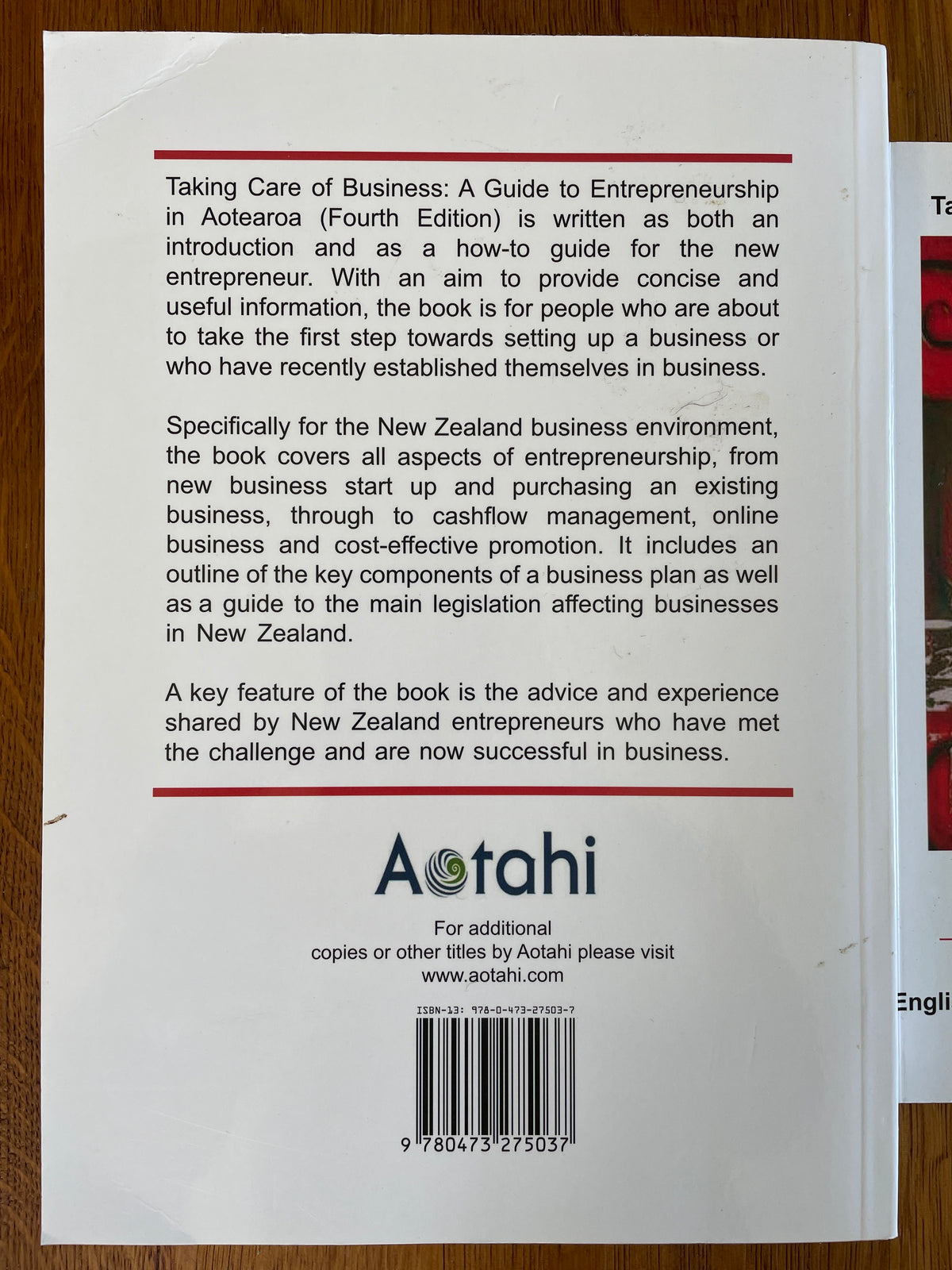 Taking Care of Business: a guide to entrepreneurship in Aotearoa - Naomi Hughes and Miriana Stephens
