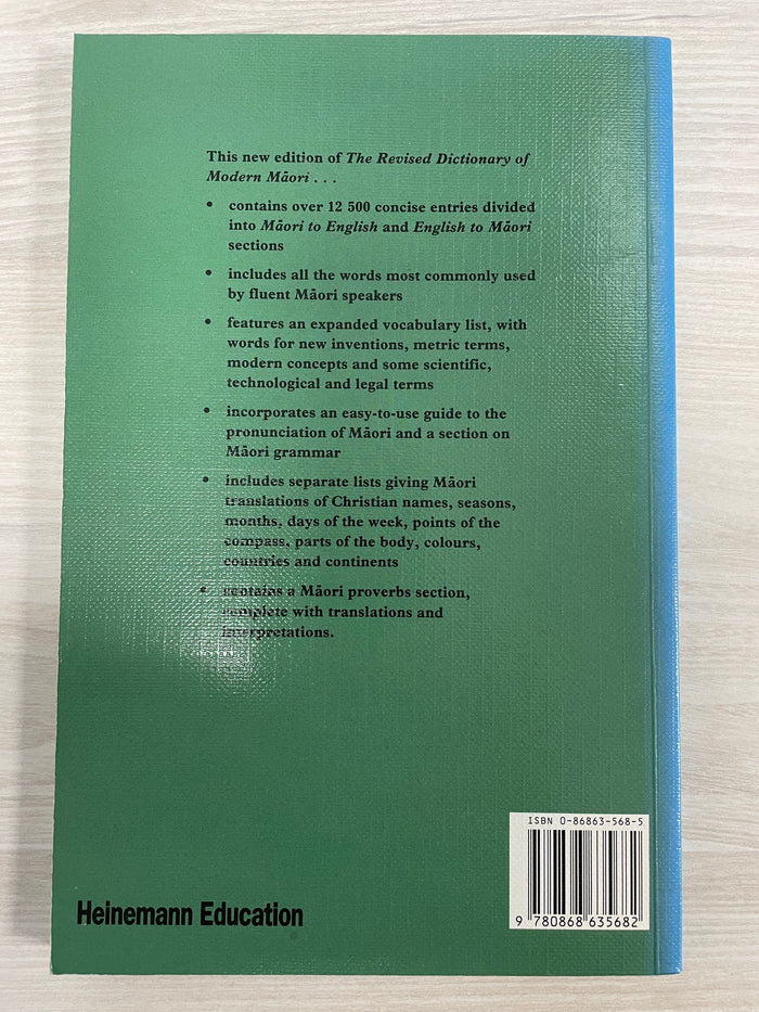The Revised Dictionary of Modern Māori - P. M. Ryan