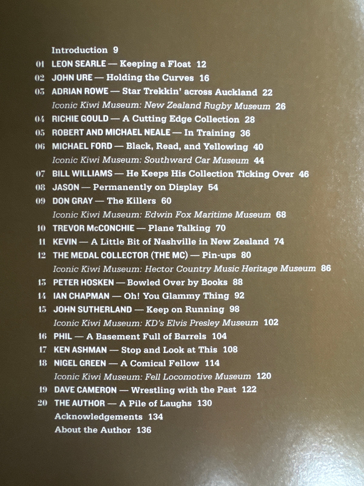 Kiwi Collectors - curious and unusual Kiwi hobbies - Matt Elliott