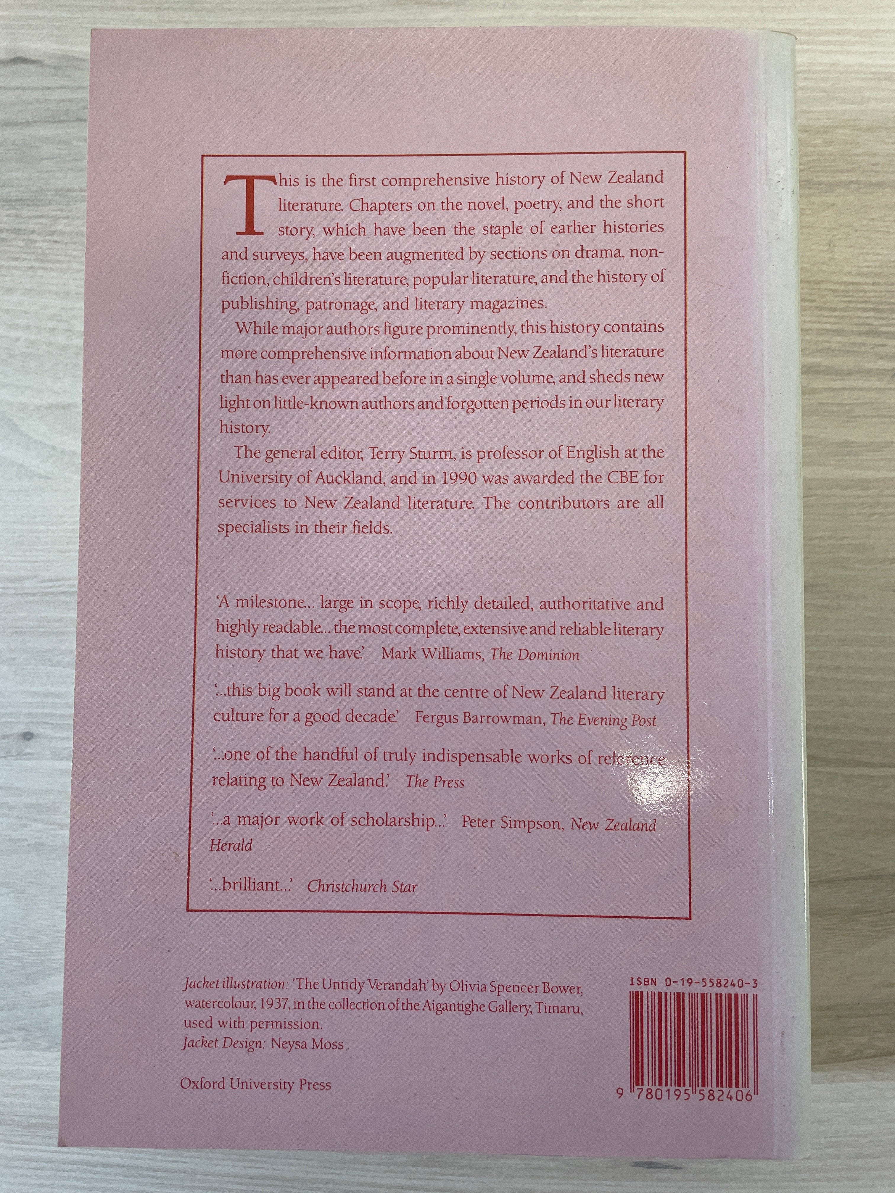 The Oxford History of New Zealand literature in English - Terry