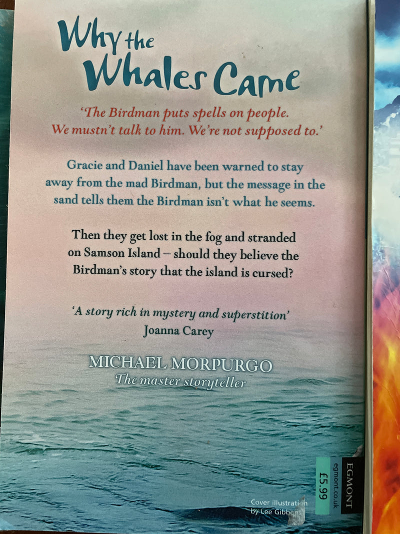 The wreck of the Zanzibar, Why the whales came, and King of the cloud forests - Michael Morpurgo (bundle of three books)