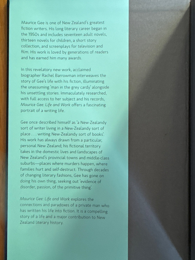 Maurice Gee: life and work – Rachel Barrowman