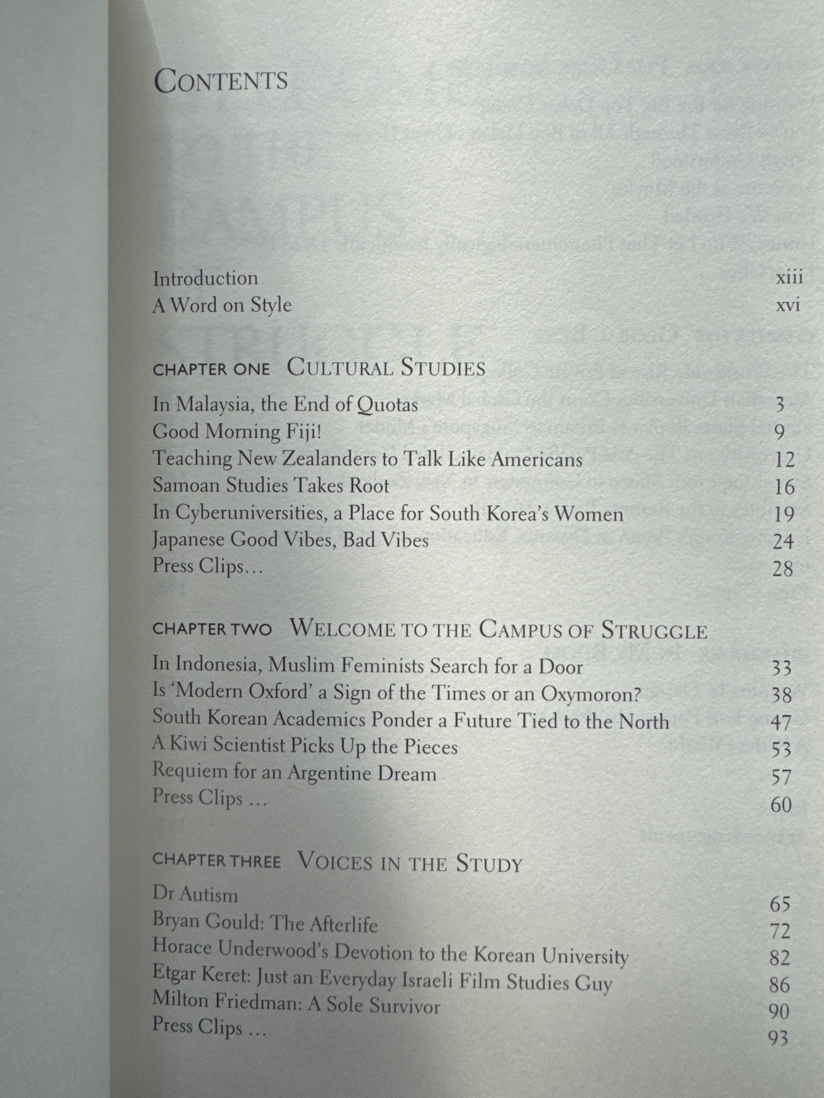 Welcome to the Campus of Struggle: dispatches from the International Academic Front 19 99–2004 – David Cohen ￼