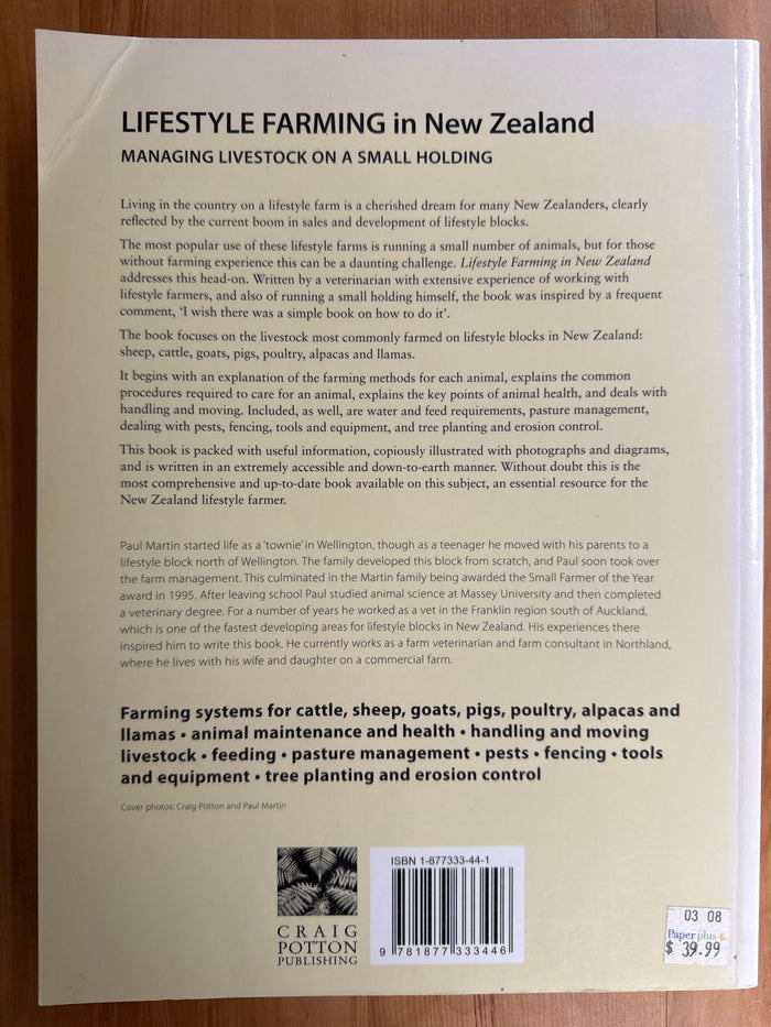 Lifestyle farming in New Zealand: managing livestock on a small holding – Paul Martin