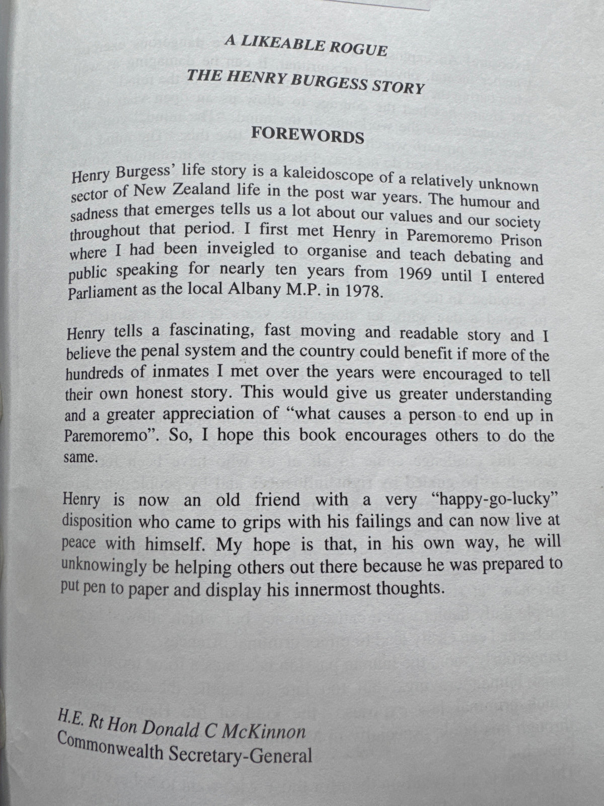 A Likeable Rogue: the Henry Burgess story - Henry Burgess and Ewing Stevens