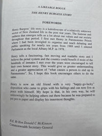 A Likeable Rogue: the Henry Burgess story - Henry Burgess and Ewing Stevens