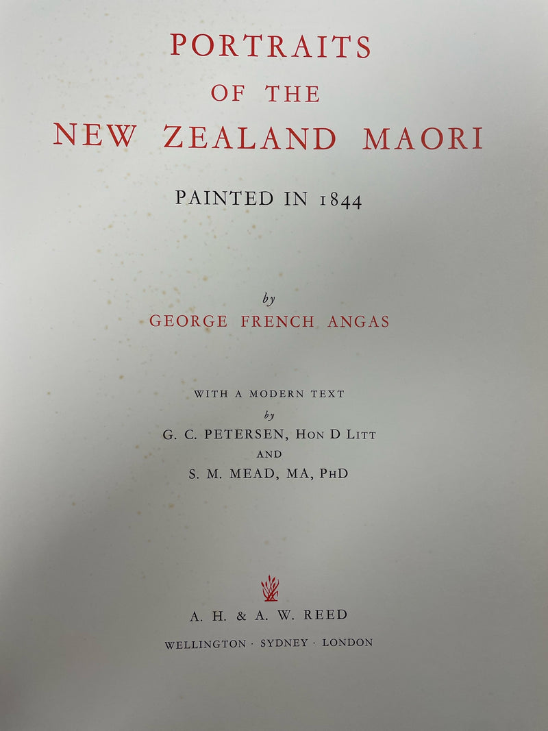 Portraits of the New Zealand Maori - George French Angas